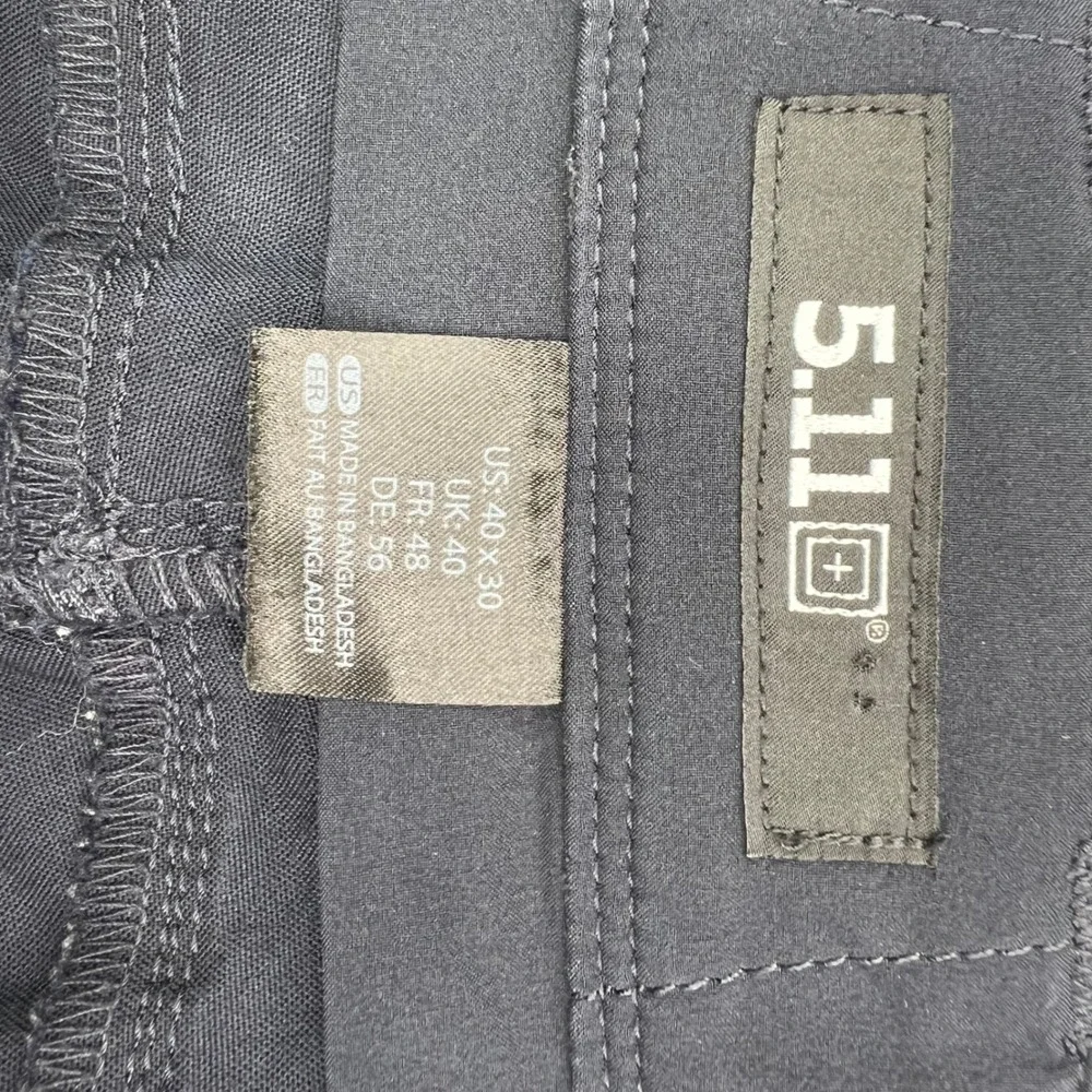5.11 Tactical Apex Pants Mens 40x30 Dark Navy Blue Solid Cargo Utility Workwear